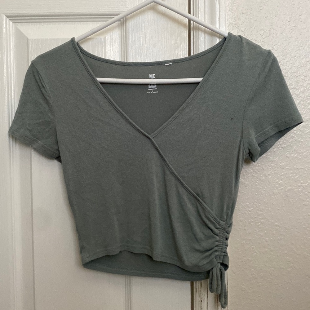 Dark green crop top
